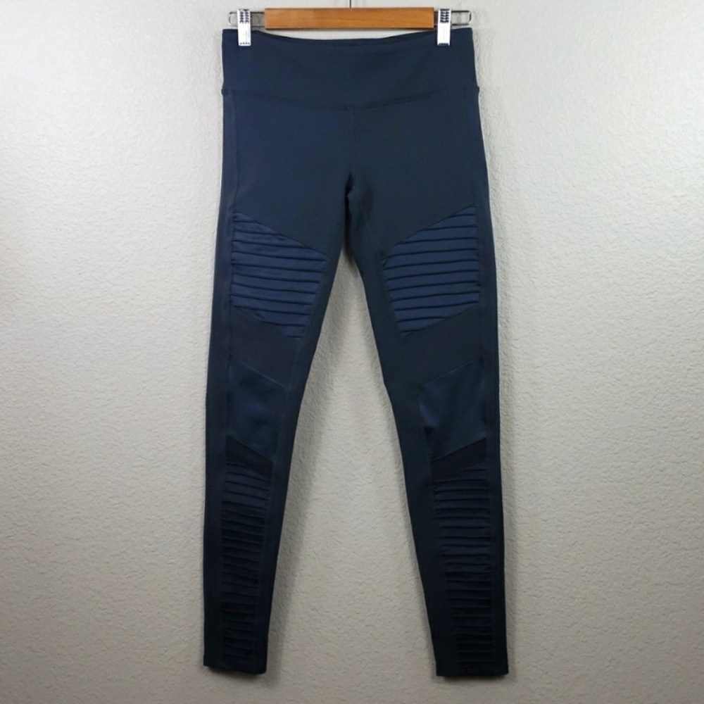 ALO Yoga Moto Leggings Grey Medium